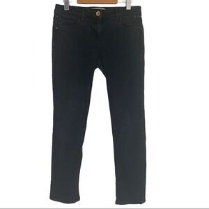 River Island Black Crop Denim Jeans